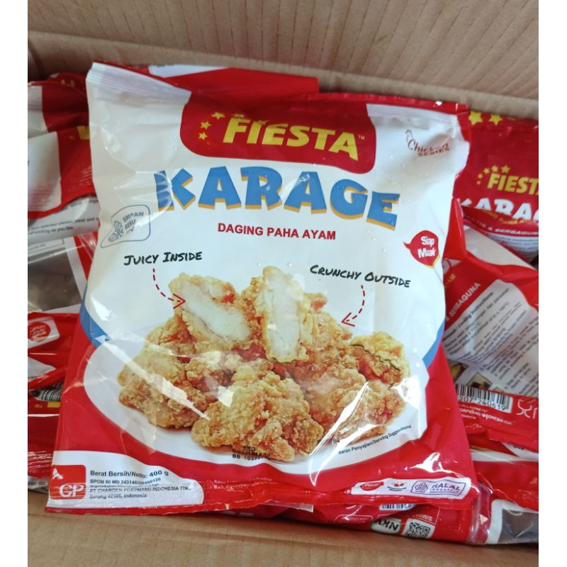 

FIESTA CHICKEN KARAGE NEW KEMASAN / AYAM KARAGE 400GR & 200 gr
