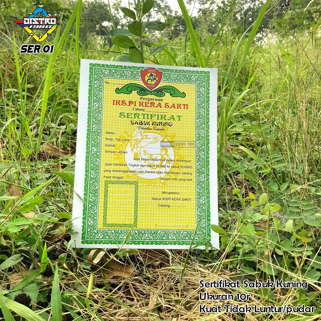 

SERTIFIKAT SABUK KUNING SER 01 ISI NAMA