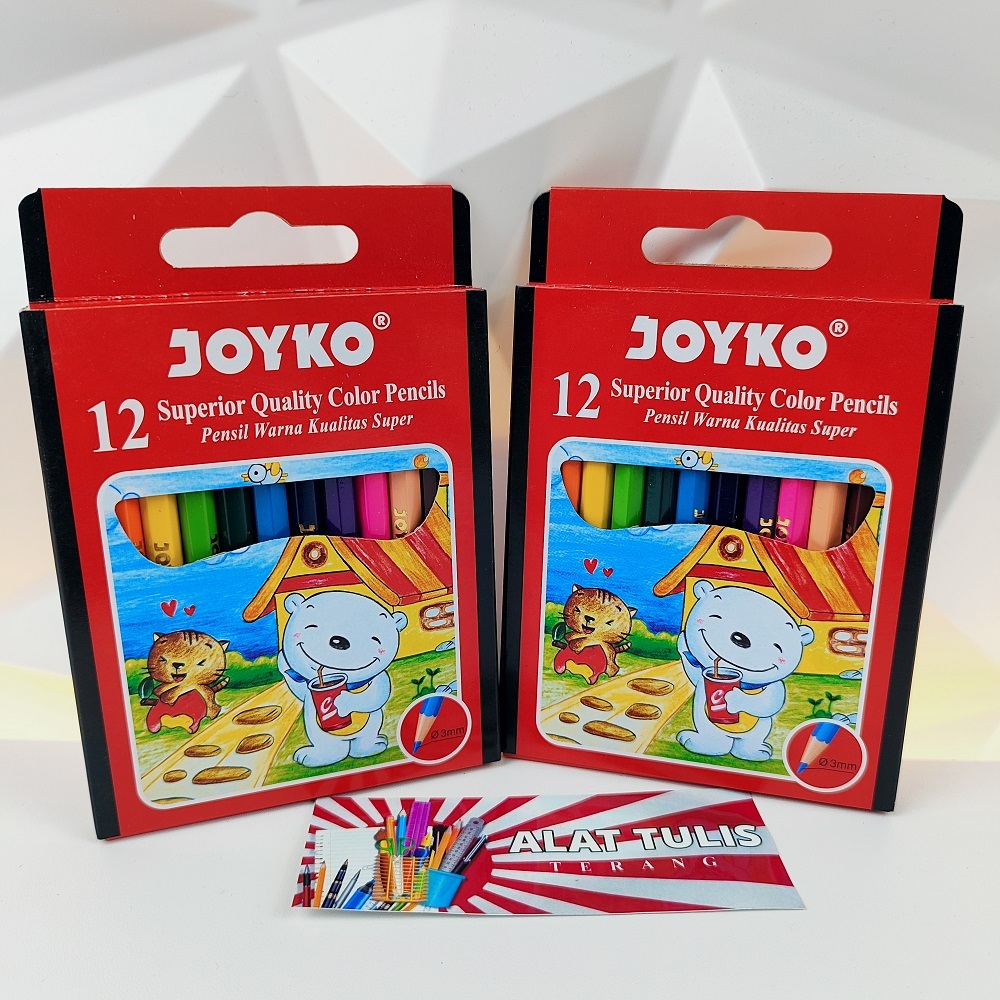 

Pensil Warna Joyko 12warna Pendek Superior Quality Pencil Color