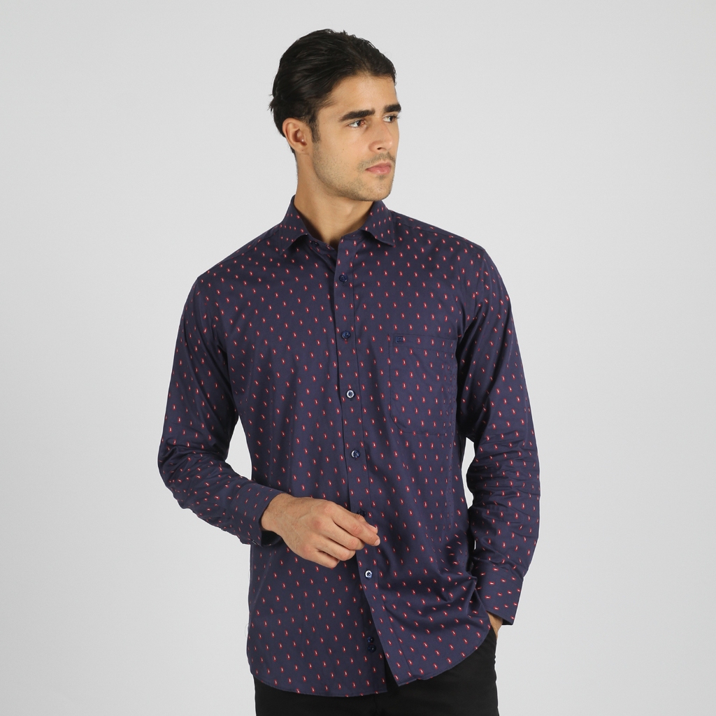 Kemeja Guy Laroche Lengan Panjang Tyree Nav