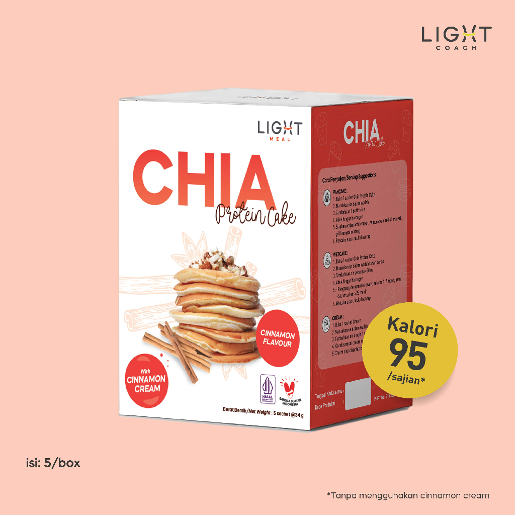 

LIGHTCOACH - CHIA Protein Cake - Cinnamon