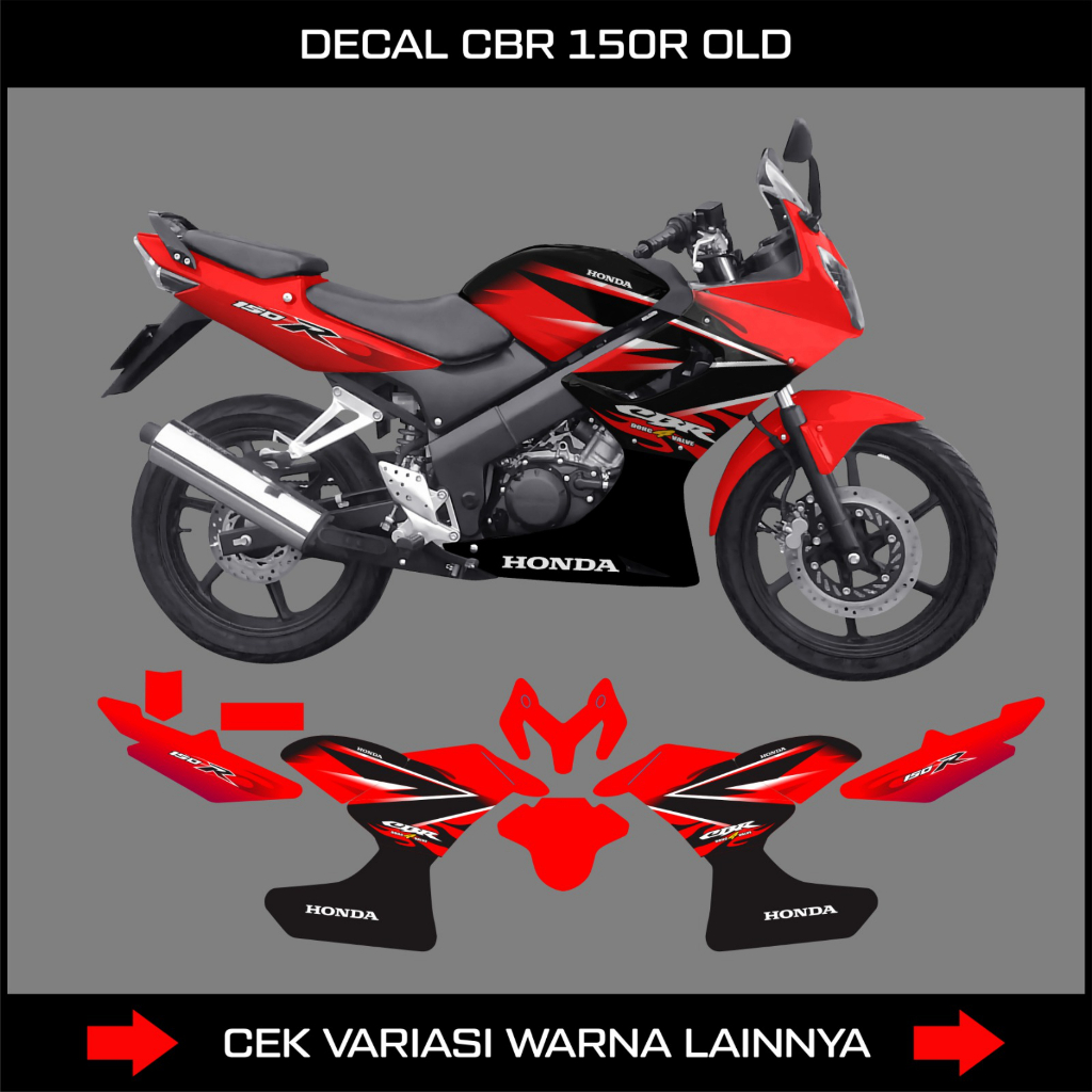 STIKER DECAL MOTOR CBR 150 OLD / STICKER FULL BODY CBR150 OLD / FULL BLOCK