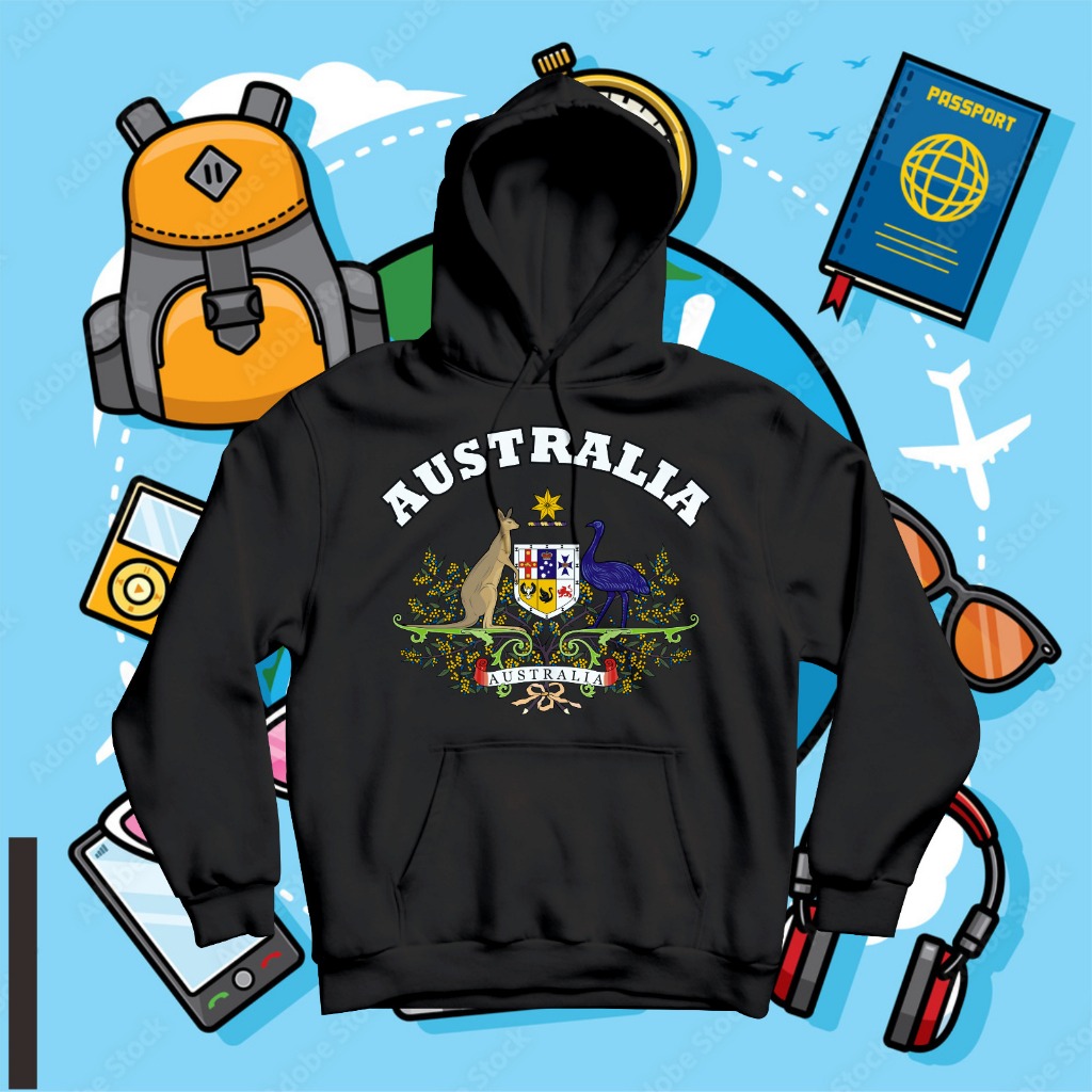 JAKET - HOODIE OLEH-OLEH AUSTRALIA SYDNEY- JUMPER HOODIE SUVENIR SYDNEY AUSTRALIA BATCH 6