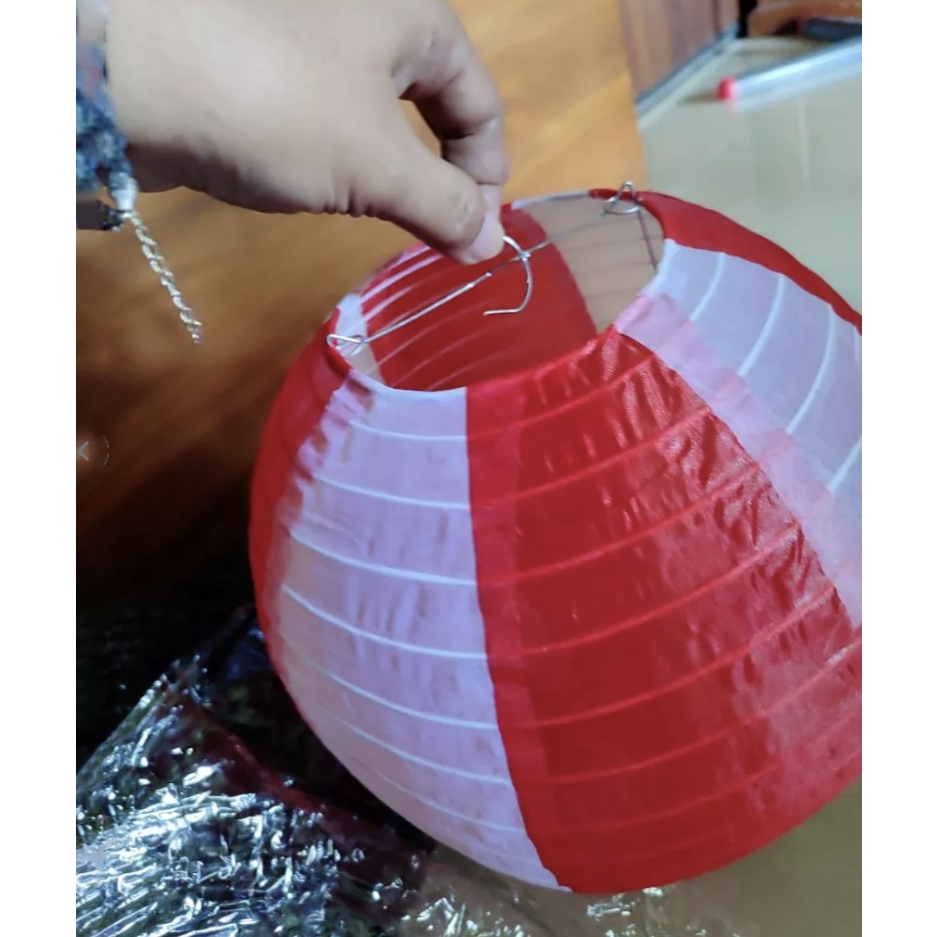 Lampion Kain Merah Putih Dekorasi Lampion Gantung Merah Putih Lampion Dirgahayu RI 17 Agustus