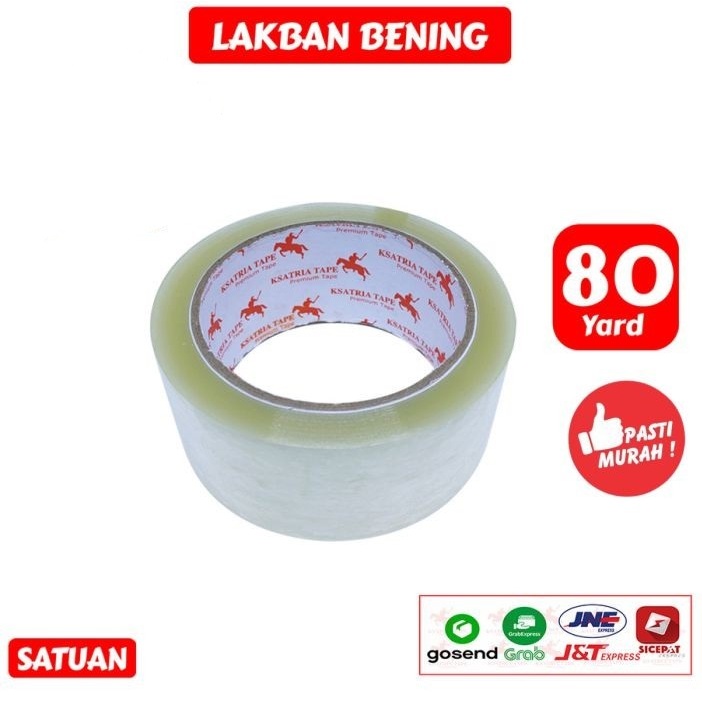 

Lakban Bening / Coklat Ksatria Tape 80 Yard