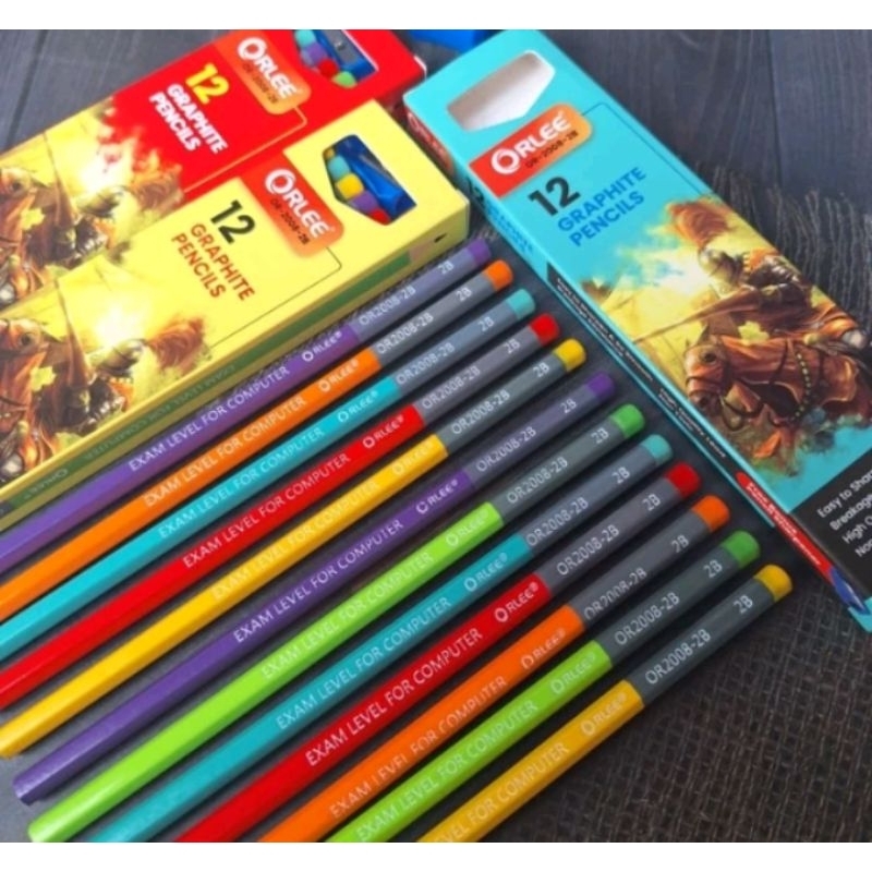 

12pensil Orlee 2b pensil kayu
