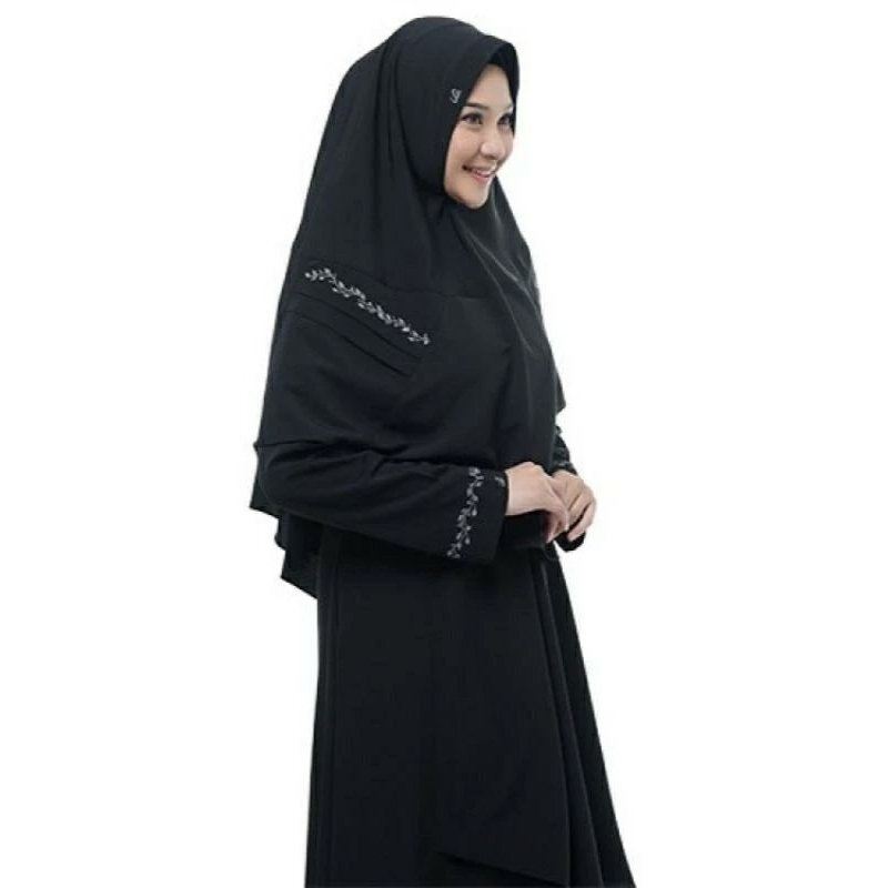 Gamis Dress slim  RABBANI st. de Khimarab Alishaba original size M(LD 96cm)