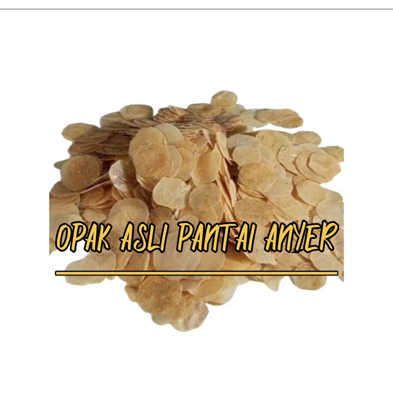 

KERIPIK OPAK MENTAH ASLI PANTAI ANYER !!