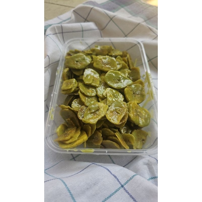 

Keripik Pisang kepok Lumer varian MATCHA