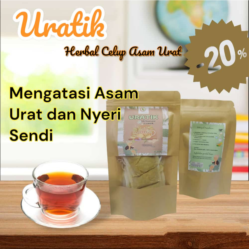 

Teh Herbal Celup Uratik Isi 15 Pcs Sehat Menyembuhkan Enak Segar Aman Alami Non Kimia Lokal Viral Halal