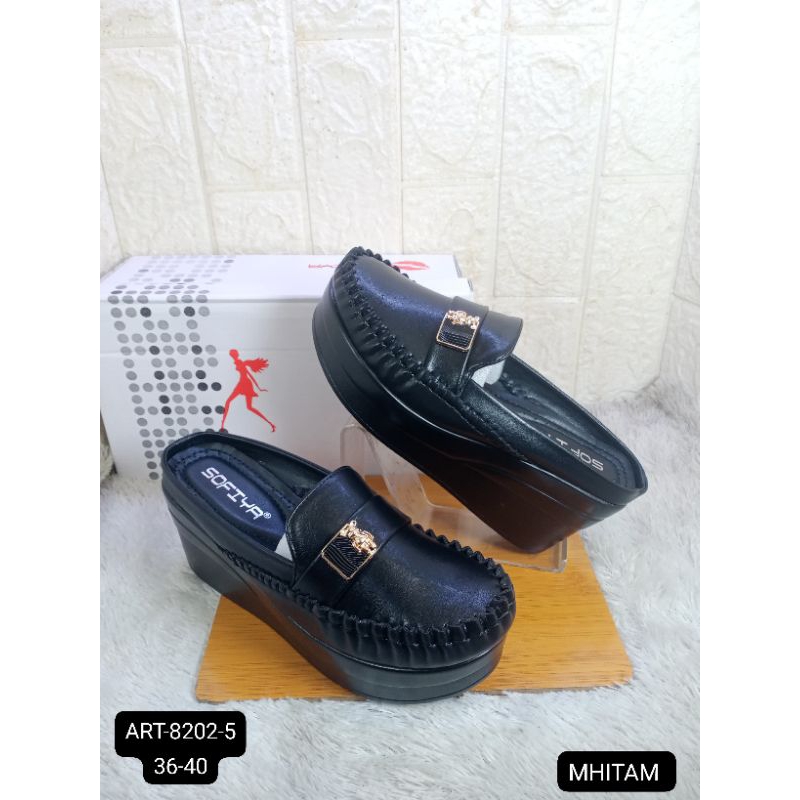 SANDAL SEPATU WEDGES IMPORT WANITA SOFIYA 8202-5
