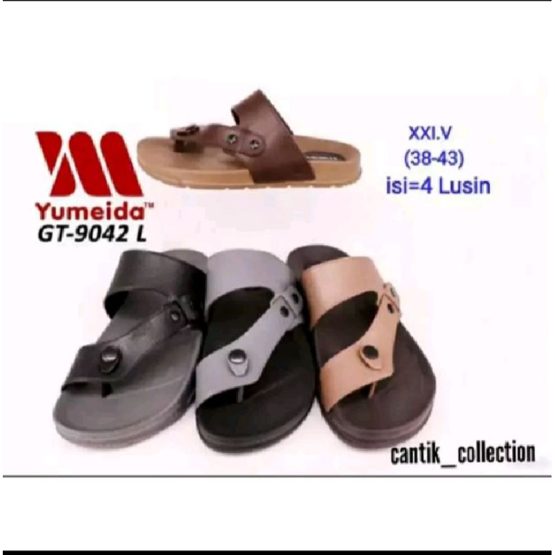 Sandal Slop Jempol Sandal Jepit Pria Yumeida GT9042 L
