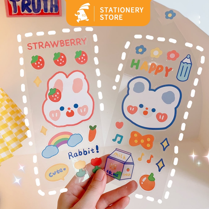 

Stiker Motif Kartun Korea Lucu Anti Air /Dekorasi Handbook Scrapbook DIY/Stiker kartun tahan air PET-Suning Mall