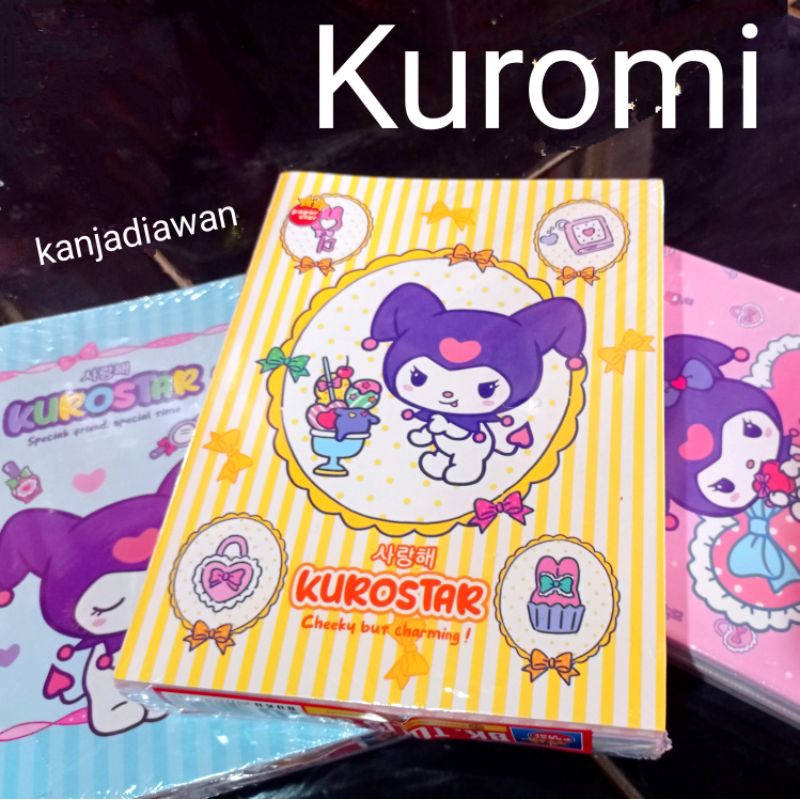 

Buku Tulis Sanrio 58 & 38 lembar Book Kuromi Anime