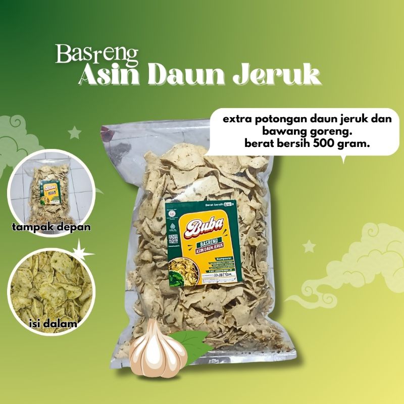 

BASRENG ASIN DAUN JERUK 500gr