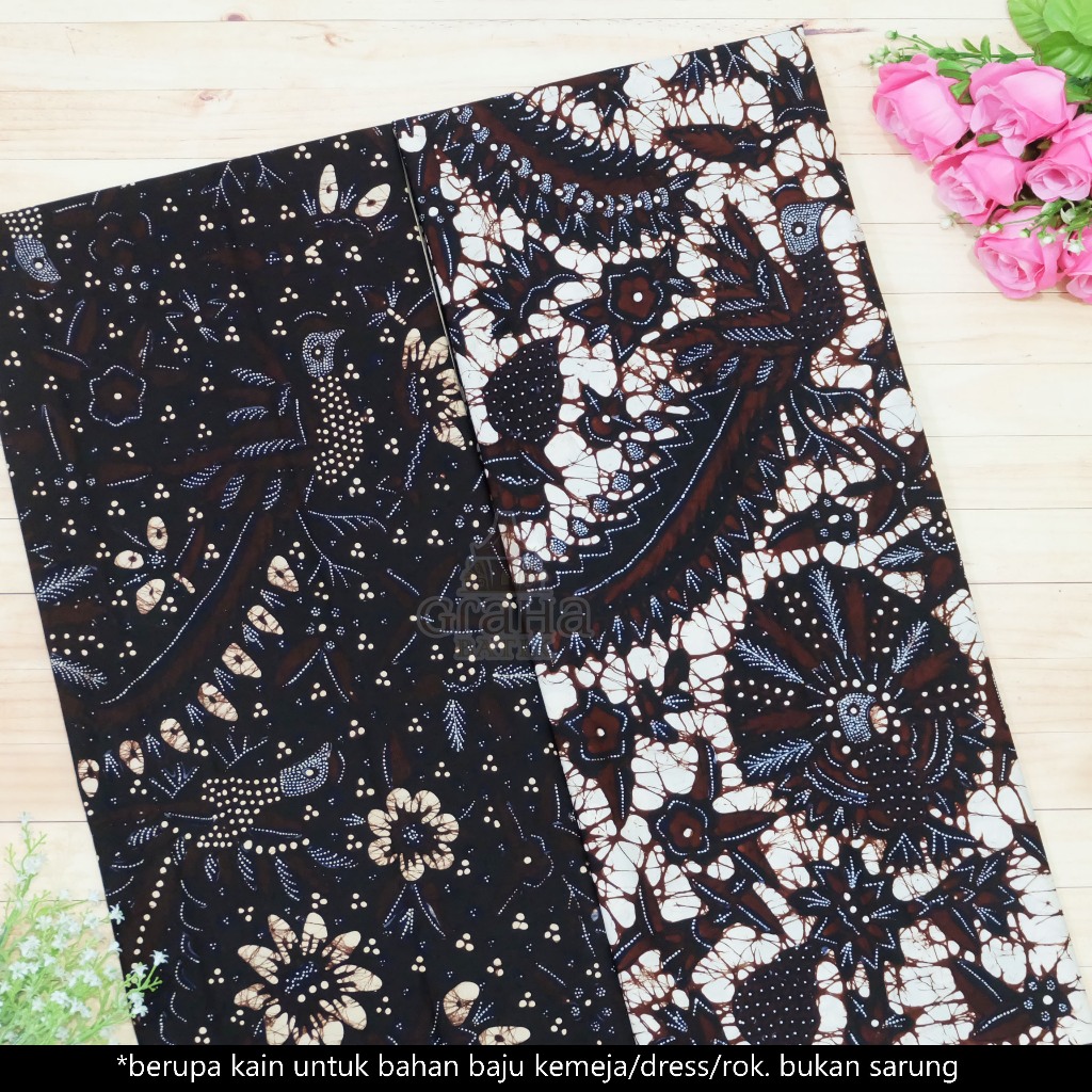 KAIN BATIK TULIS BAKARAN ASLI PATI BAHAN KATUN PREMIUM MERAK KLASIK