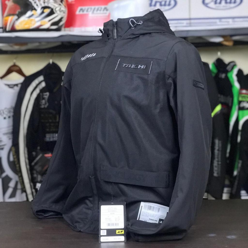 RS Taichi Jacket RSJ-334 Air Flip Parka Black Jaket touring taichi Protector