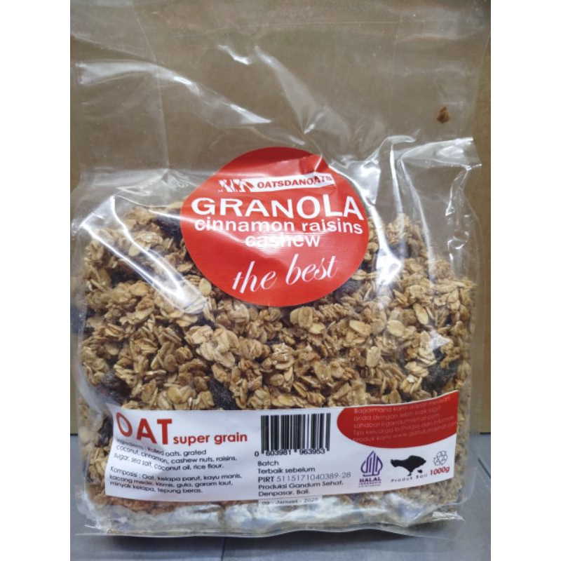 

Granola Cinnamon Raisins Cashee