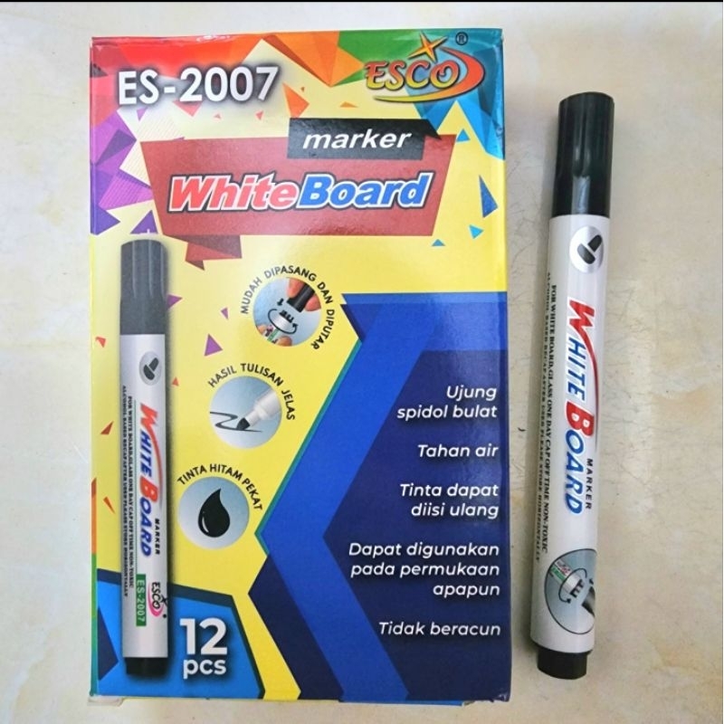 

Spidol Hitam Biru Merah Permanen / Non Permanent White Board Marker Papan Tulis Putih - Dapur Karya Mdn