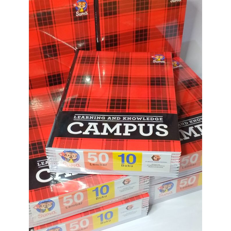 

Buku Tulis Campus Boxy Suma 50 Lembar ( pak isi 10 buku ) ( Original)