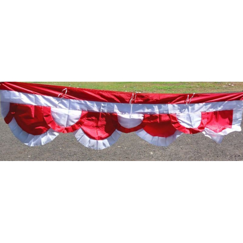 Resplang polos spanduk merah putih