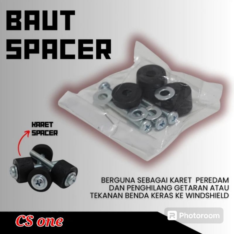 Baut Visor Nmax Plus Karet Spacer Windshield Nmax