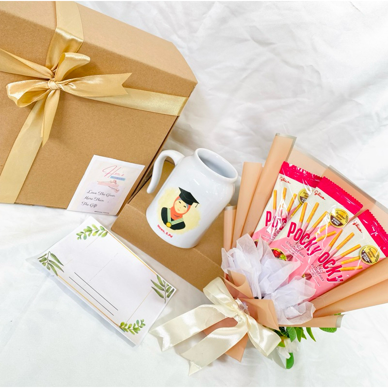 Hens - Mug Custom Nama Gratis Buket Snack Hadiah Kado Unik