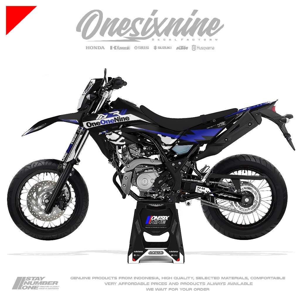 Decal Yamaha Wr 155 Oneonenine black Series - Decal Yamaha Wr 155 Ful Custom Design