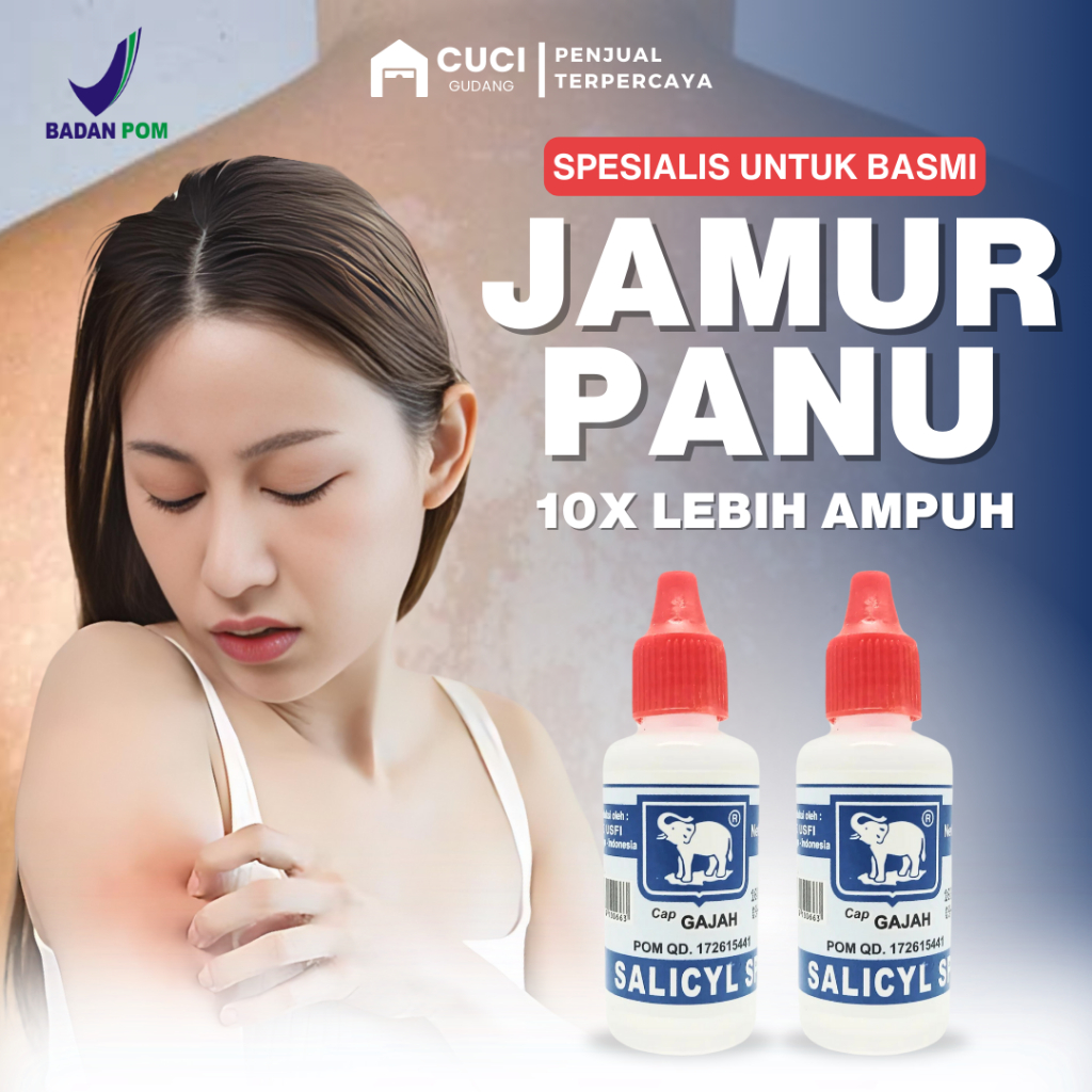 Salep Panu Paling Ampuh 100% Obat Kadas Kurap Gatal Hapur Di Wajah Dan Badan Salicyl Sp Cair