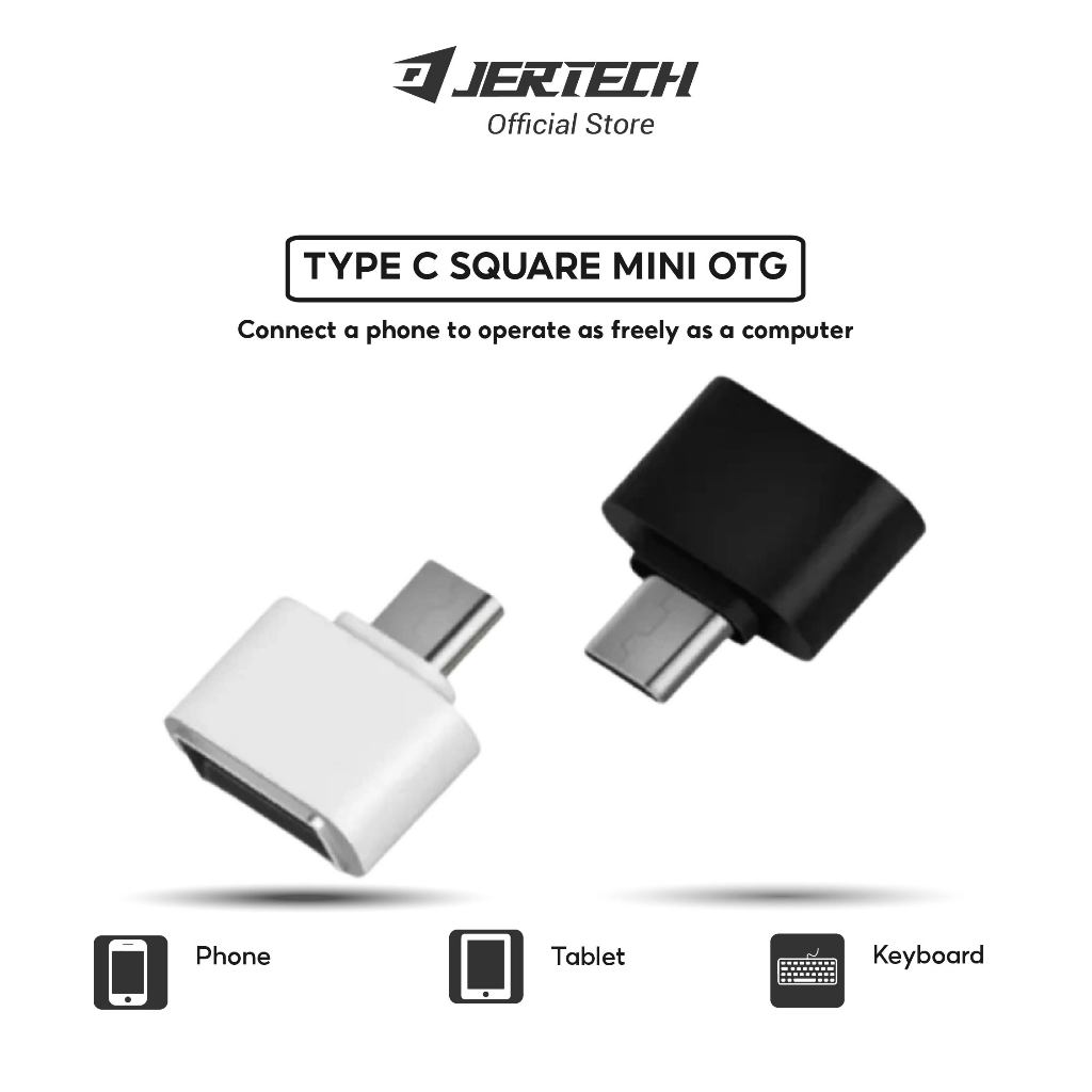 OTG MINI V8 PERSEGI TYPE C Port Konektor Non Kabel MURAH AH012 - Jertech