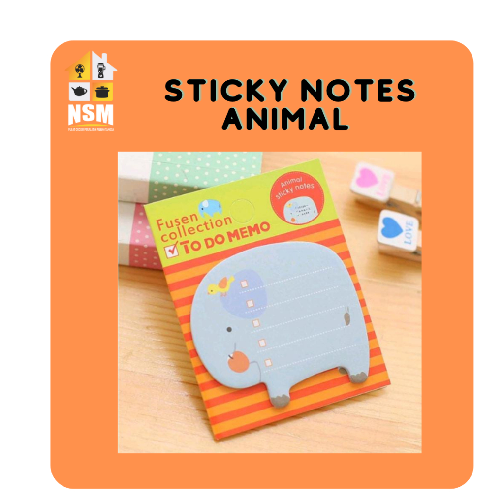 

✨NSM✨Sticky notes animal / Kertas memo sticky notes karakter lucu
