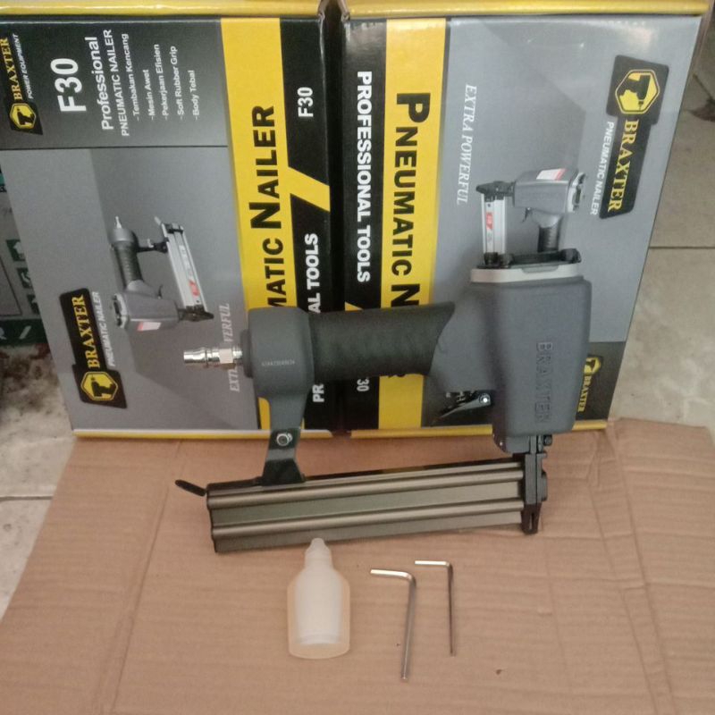 GUN AIR NAILER F30 STEPLES ANGIN PNEUMATIC NAILER F30 BRAXTER