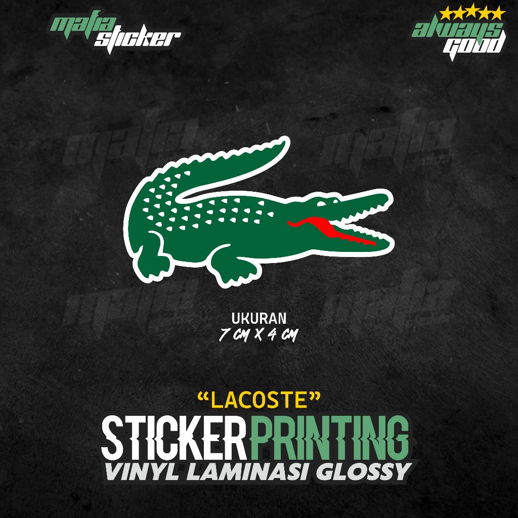 

STICKER/STIKER PRINT CUT LACOSTE