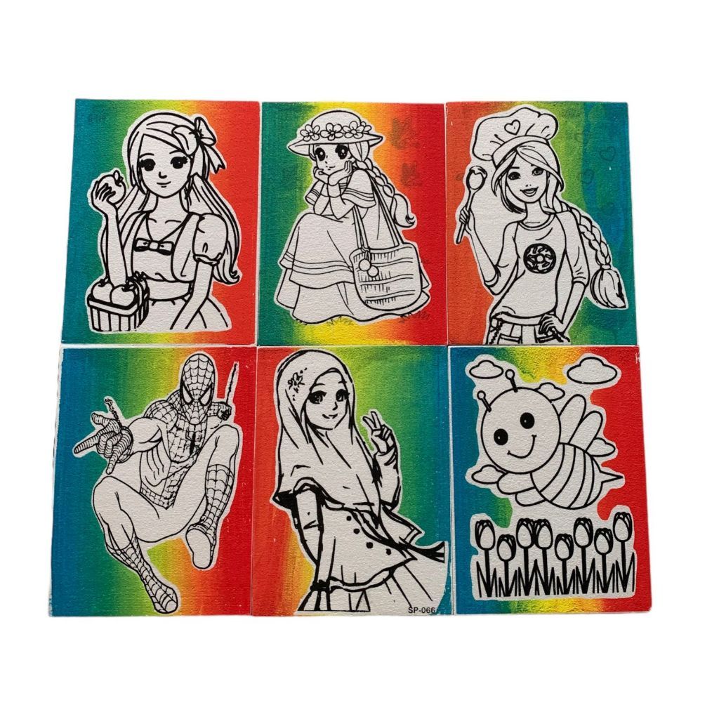 

HLID - [LUAR SUMATERA] (100 Pcs) [Tanpa Lis] [Rainbow] Sterofoam Lukis uk 30X40X1cm / Sterofoam Mewarnai
