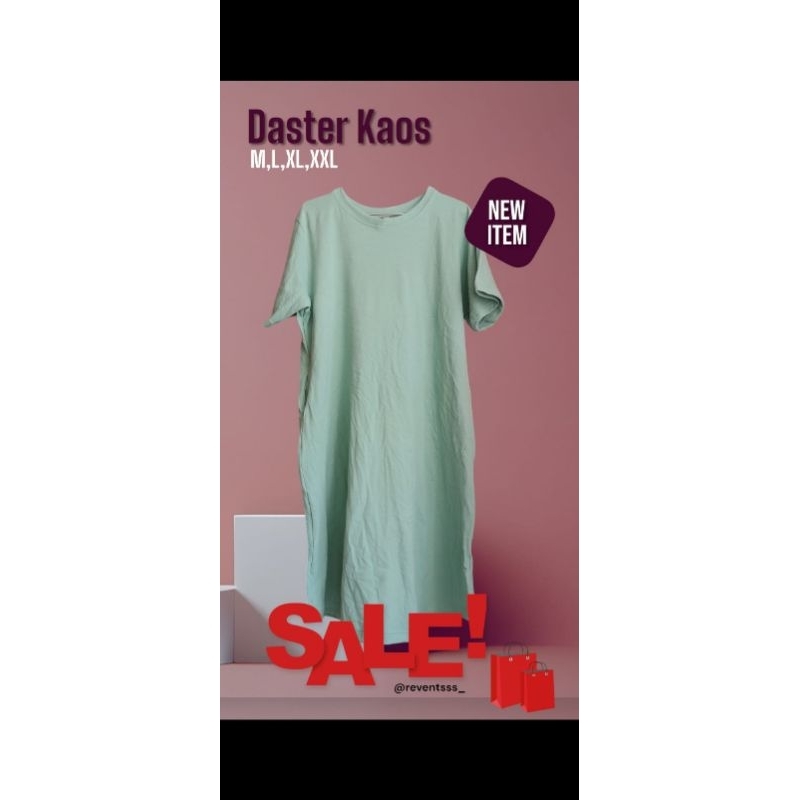 daster motif polos bahan kaos