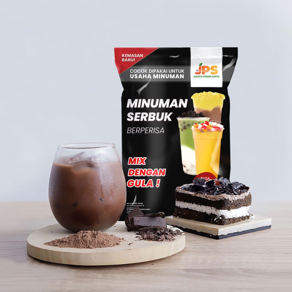 

JPS Mix Black Forest 1 kg Bubuk Minuman Dengan Gula / Serbuk Instan Cokelat / Chocolate Powder