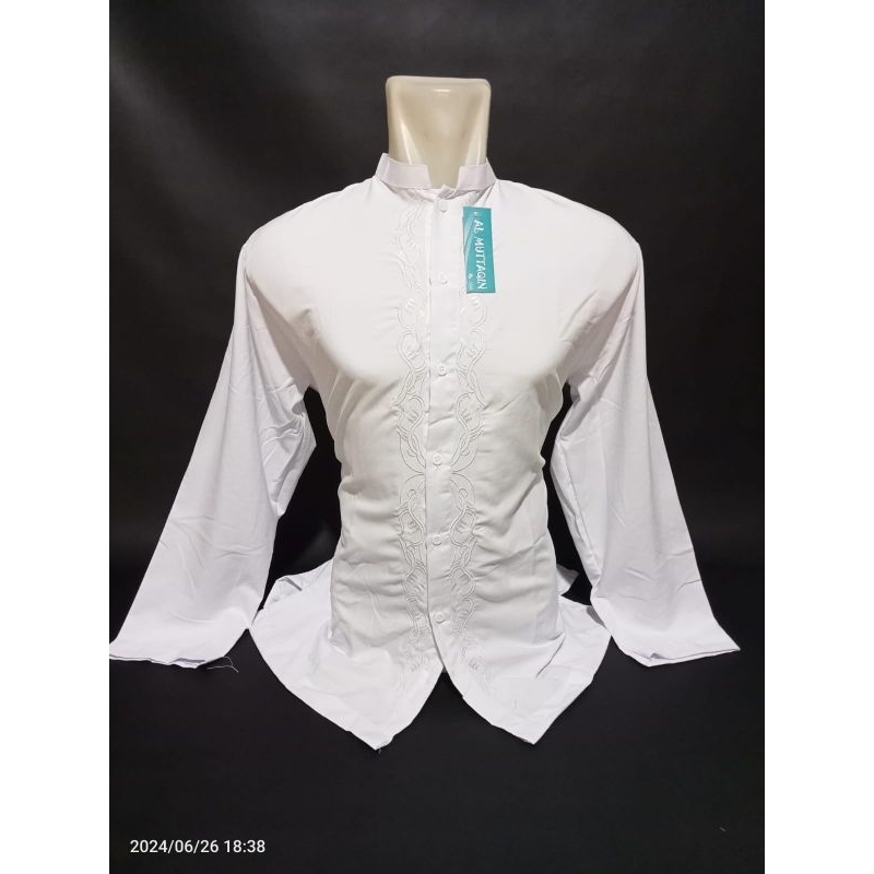 Pusat Grosir Baju Koko Muslim Pria Dewasa Lengan Panjang Bordir Tasik Murah Terlaris Pasar Tasik Tan