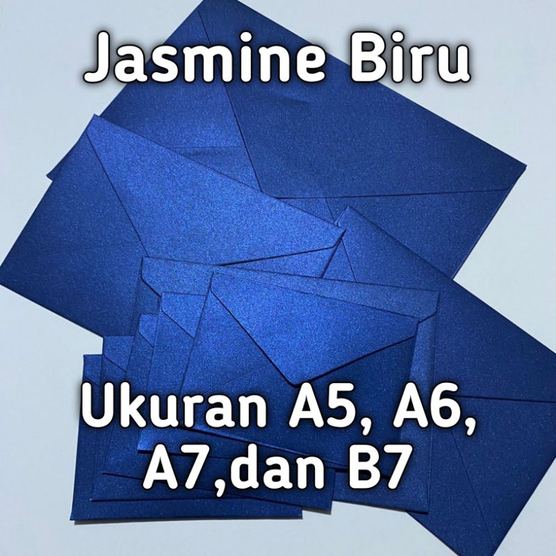 

AMPLOP JASMINE A5 /A6/A7/B7/AMPLOP UNDANGAN/AMPLOP MURAH/JASMINE NAVY/BIRU/KRAFT
