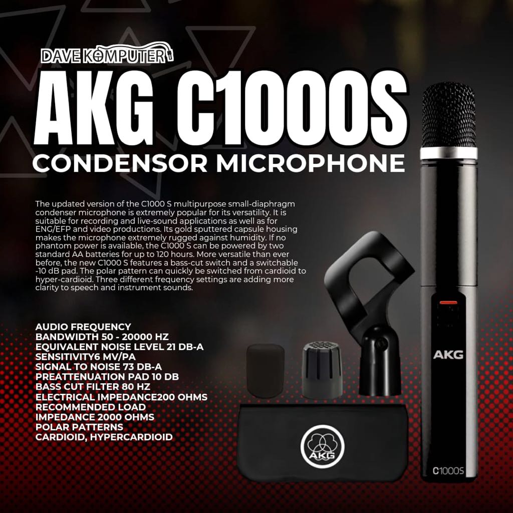 AKG C1000S / C1000-S / C1000 S Condenser Microphone