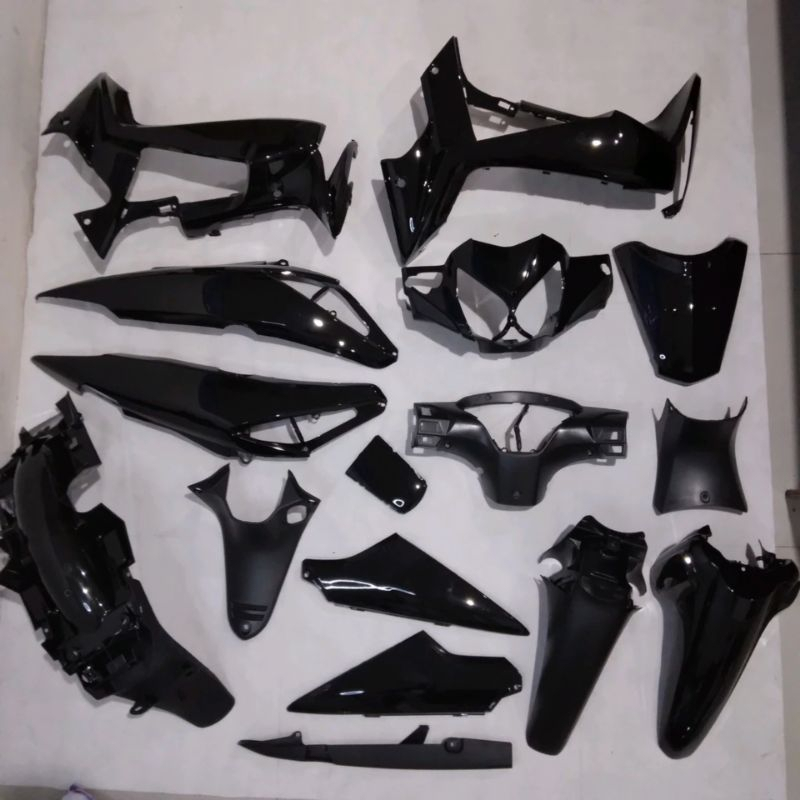Full Body Set Supra X125 2007 2008 2009 2010 2011 2012 2013/Complete Set Body SupraX125 batman hitam