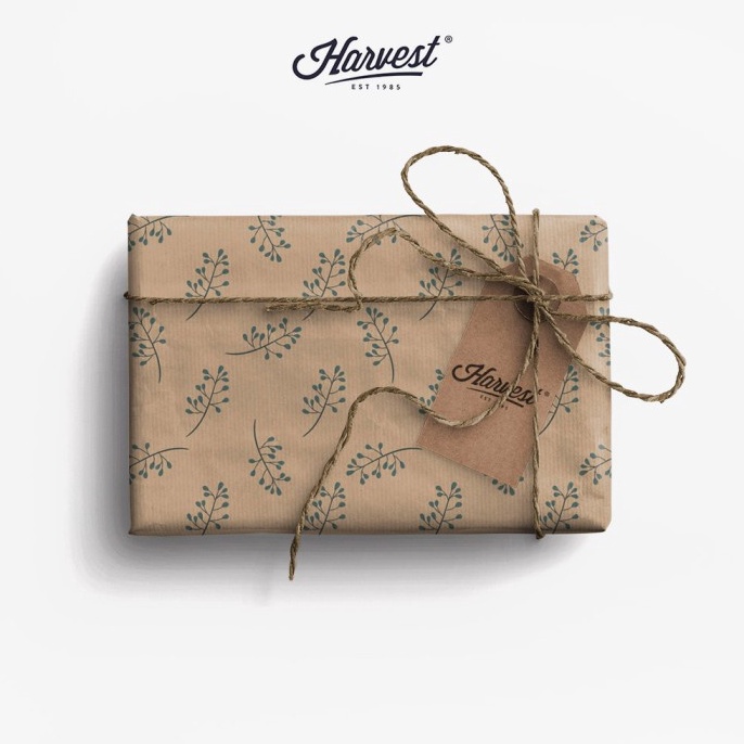 

MURMER Paket Kertas Kado Tag Harvest EcoFriendly Gift Set Tiny Leaves