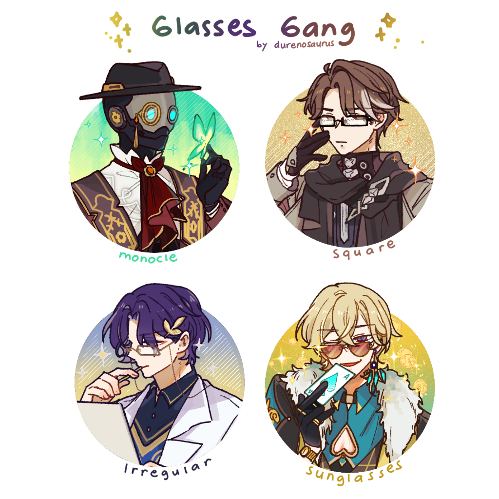 

Glasses Gang Stickers