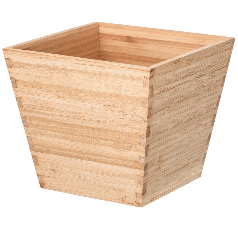 GROSIR Sale Vildapel pot tanaman bambu 12cm pot tanaman kayu pot serbaguna pot tanaman