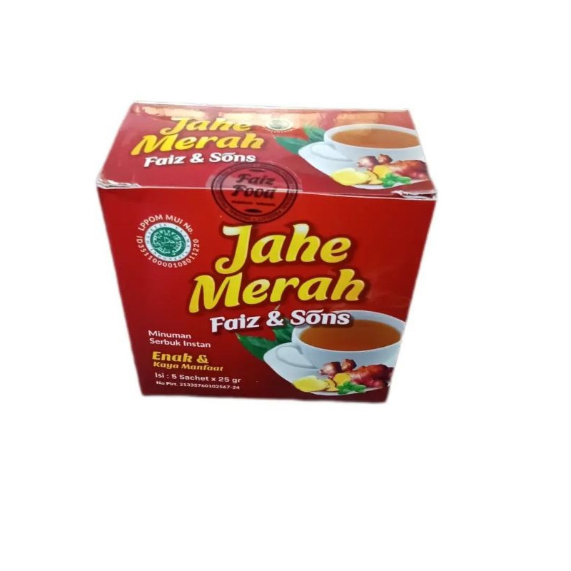 

Faiz&Sons Jahe Merah 25gr x 5 sachet