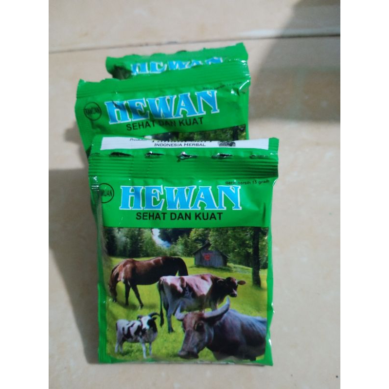 jamu hewan ternak sapi kambing kurbau kuda 10 pcs