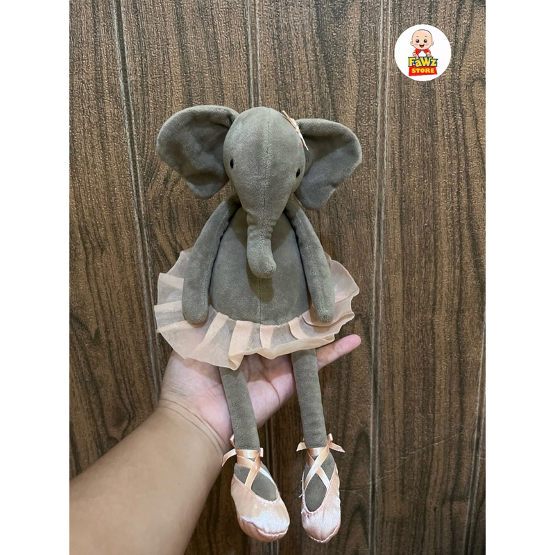 JC Boneka Jellycat Gajah Ballet/ Elephant dancing ballerina original JC