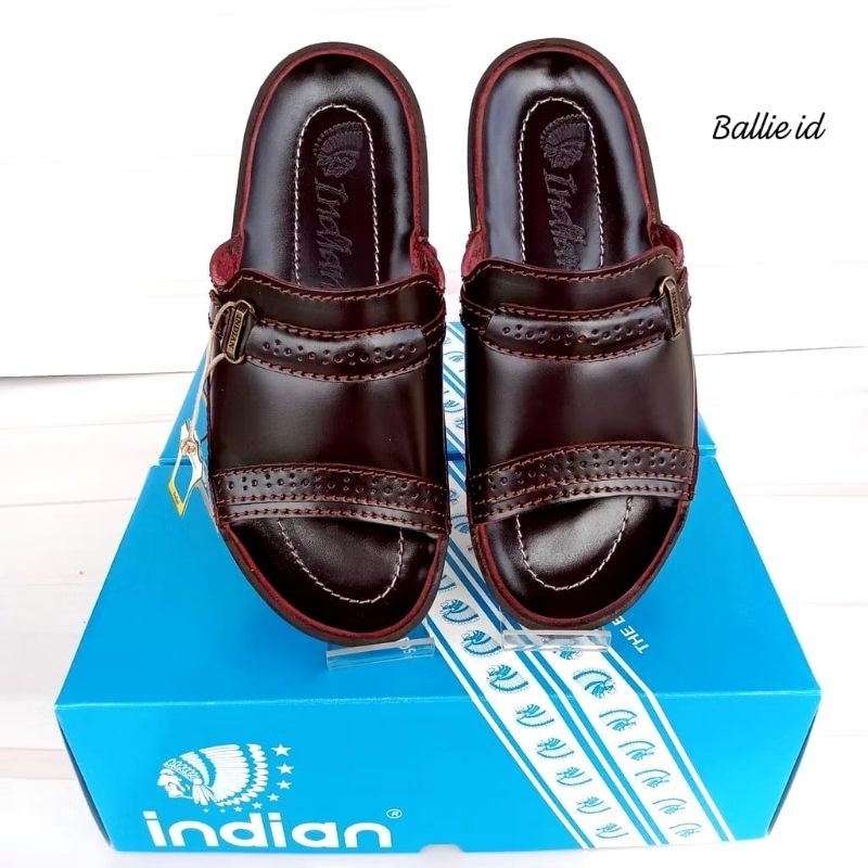 Sandal Kulit Asli Original / Sandal Pria Indian Kulit Asli