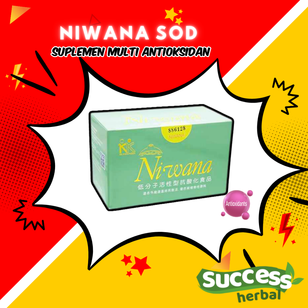 Niwana SOD, Antioksidan Made in Japan, 1-3 box Suplemen Antioksidan Tinggi Herbal Alami