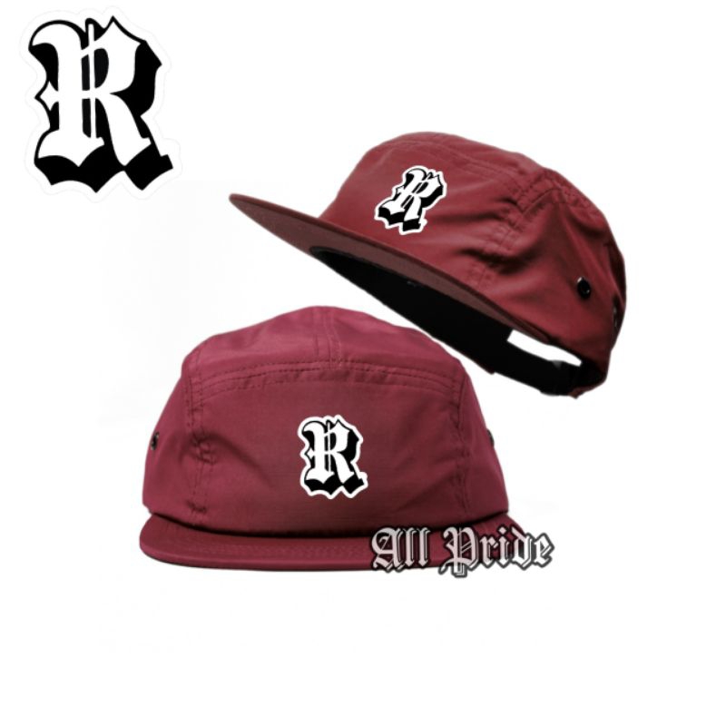 Topi 5 Panel Rumble /Five Panel Snapback Hat Caps Distro Pria Wanita / Topi Rmbl Bali