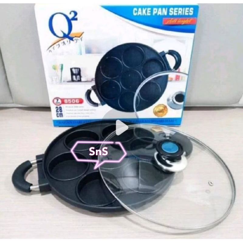 Cetakan Q2 apem 7 datar 8506 cetakan pukis Q2 8505 cetakan 8 datar Q2 8507 free packing KARDUS